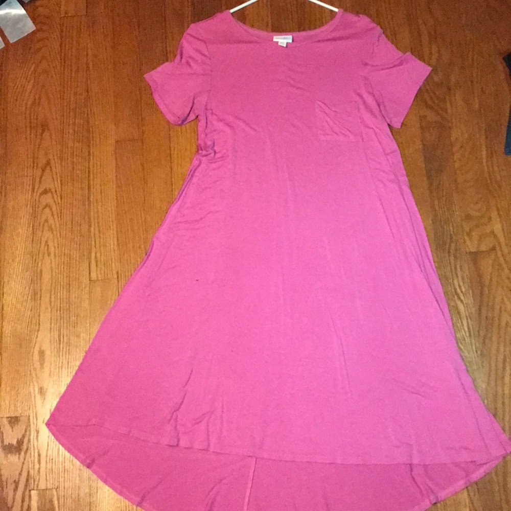 LulaRoe Carly pink light dress